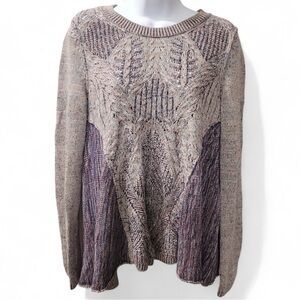 Anthropologie Sweater Anita Swing Cotton Linen Blend Top by Moth |  Sz S